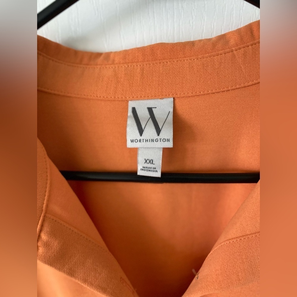 Women’s Worthington cap sleeve button down dressss size-XXL - Picture 6 of 6